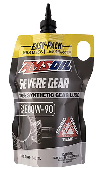 AMSOIL SEVERE GEAR 80W-90 Synthetic Extreme-Pressure Gear Lube Easy-Pack