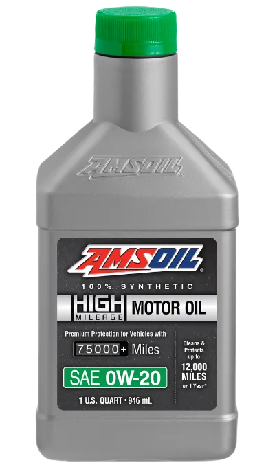 AMSOIL 100% Synthetic High-Mileage Motor Oil 0W-20