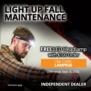 AMSOIL free LED headlamp promotion — code LAMP926