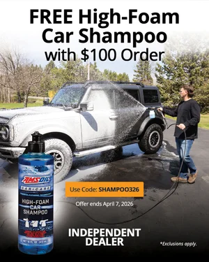 BOTTLE OF AMSOIL HIGH-FOAM CAR SHAMPOO - Use code SHAMPOO326